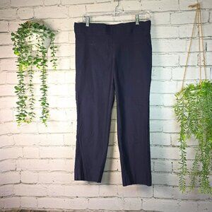 VISION 155 NAVY PANT WOMENS STRAIGHT LEG ANKLE LENGTH SIZE 8